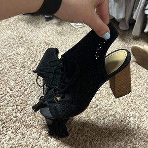 Marc fisher lace up heels size 8.5